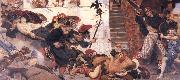 Ford Madox Brown The Expulsion of the Danes from Manchester 910 AD USA oil painting artist